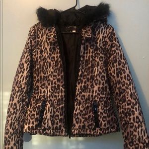 cheetah print coat